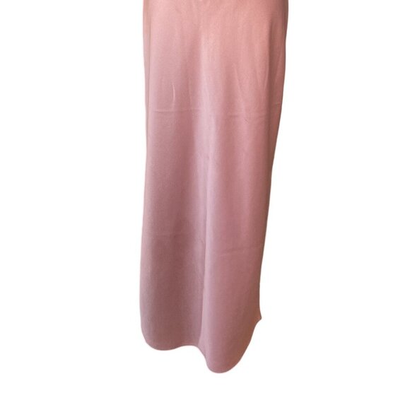 Sachin & Babi Cali Satin Slip Midi Dress 2 Peach Cowl Neck Wedding Guest Elegant - Picture 5 of 11